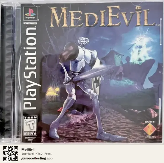 MediEvil PlayStation, NTSC box front