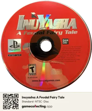 Inuyasha: A Feudal Fairy Tale PlayStation, NTSC disc
