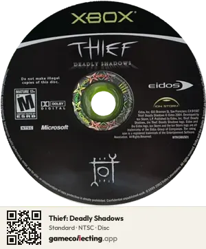 Thief: Deadly Shadows Xbox, NTSC disc