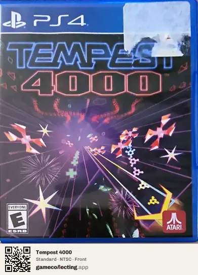 Tempest 4000 PlayStation 4, NTSC box front