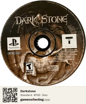 Darkstone PlayStation, NTSC disc