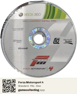 Forza Motorsport 4 Xbox 360, PAL disc