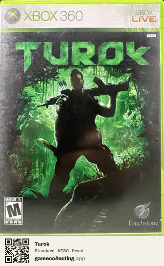 Turok Xbox 360, NTSC box front