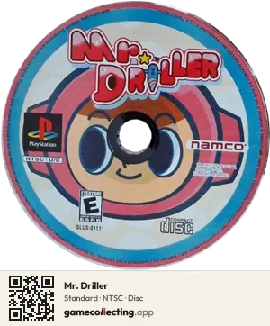 Mr. Driller PlayStation, NTSC disc