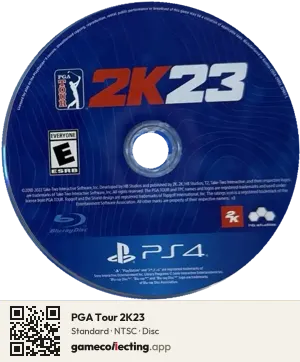 PGA Tour 2K23 PlayStation 4, NTSC disc