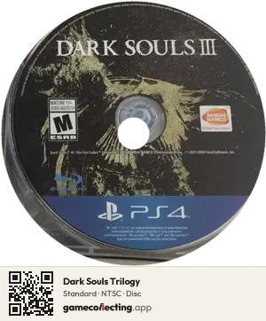 Dark Souls Trilogy PlayStation 4, NTSC disc