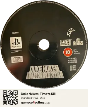 Duke Nukem: Time to Kill PlayStation, PAL disc
