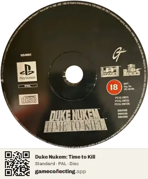 Duke Nukem: Time to Kill PlayStation, PAL disc