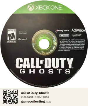 Call of Duty: Ghosts Xbox One, NTSC disc