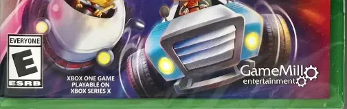 Nickelodeon Kart Racers 2: Grand Prix, the ESRB box on its front