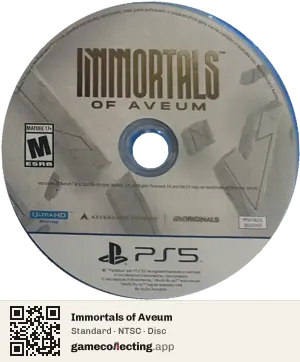 Immortals of Aveum PlayStation 5, NTSC disc