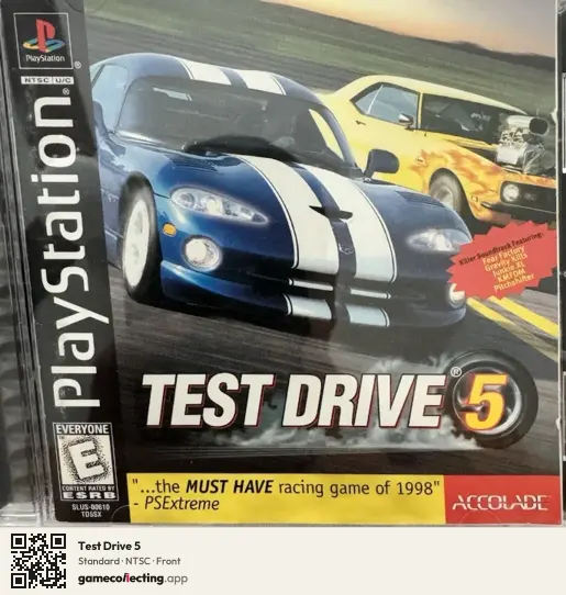 Test Drive 5 PlayStation, NTSC box front