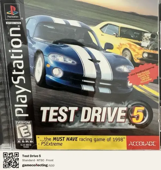 Test Drive 5 PlayStation, NTSC box front