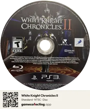 White Knight Chronicles II PlayStation 3, NTSC disc