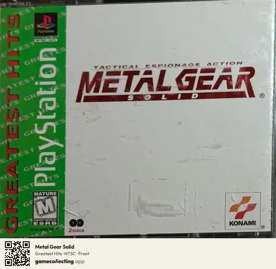 Metal Gear Solid PlayStation, NTSC box front