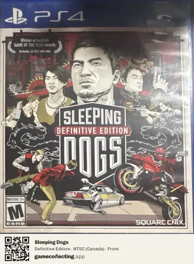 Sleeping Dogs PlayStation 4, Canada box front