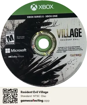 Resident Evil Village Xbox Series X, NTSC disc