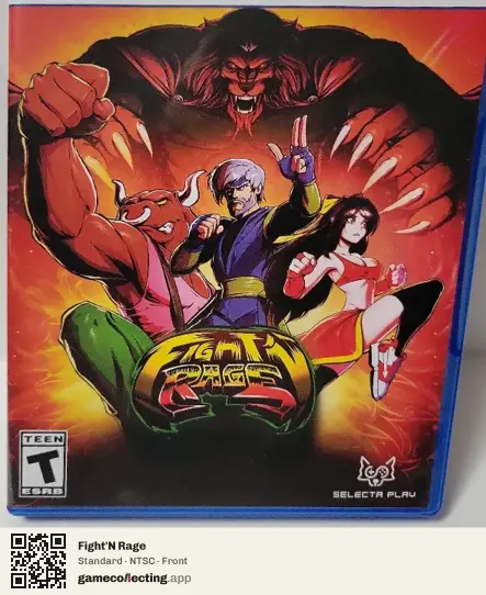 Fight'N Rage PlayStation 5, NTSC box front