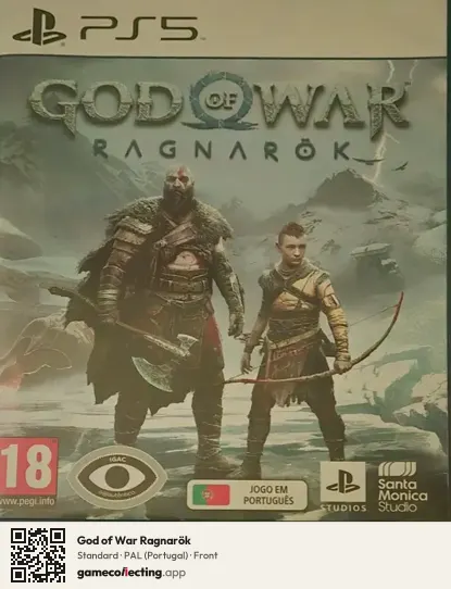 God of War Ragnarök PlayStation 5, Portugal box front
