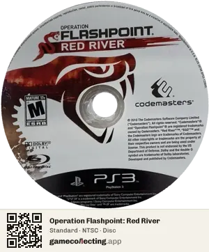 Operation Flashpoint: Red River PlayStation 3, NTSC disc