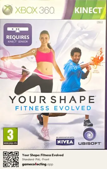 Your Shape: Fitness Evolved Xbox 360, PAL box front