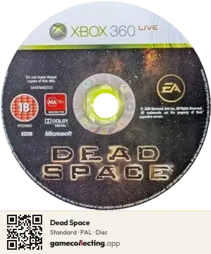 Dead Space Xbox 360, PAL disc