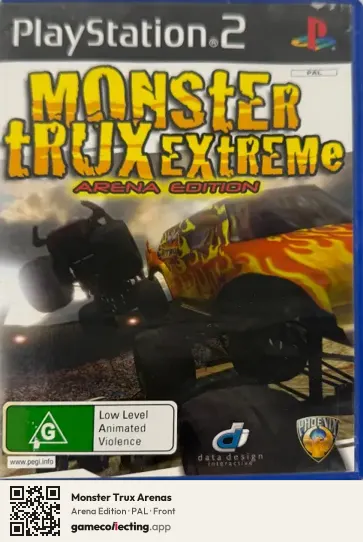 Monster Trux Arenas PlayStation 2, PAL box front