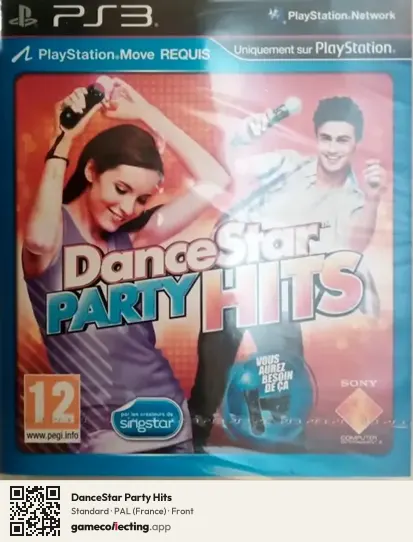 DanceStar Party Hits PlayStation 3, France box front