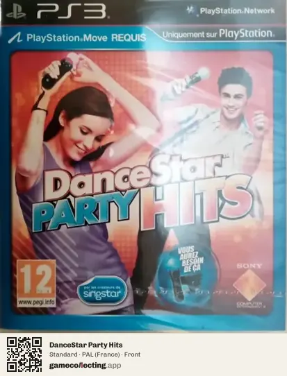 DanceStar Party Hits PlayStation 3, France box front