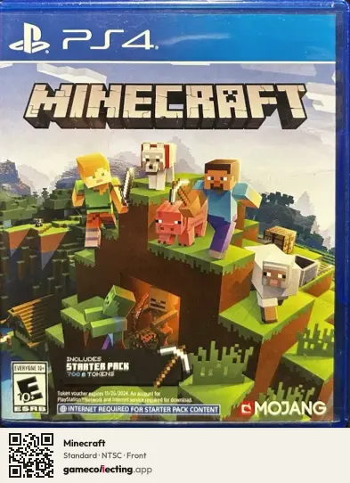 Minecraft PlayStation 4, NTSC box front