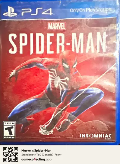 Marvel's Spider-Man PlayStation 4, Canada box front