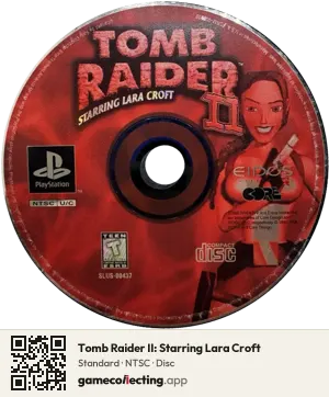 Tomb Raider II: Starring Lara Croft PlayStation, NTSC disc