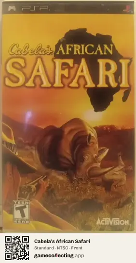 Cabela's African Safari PlayStation Portable, NTSC box front