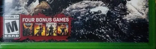 Gears of War 4, the ESRB box on its front