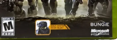 Halo: Reach, the ESRB box on its front