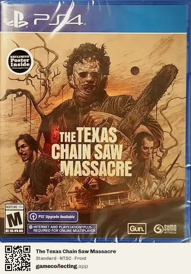 The Texas Chain Saw Massacre PlayStation 4, NTSC box front