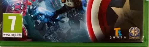 LEGO Marvel's Avengers, the PEGI square on its front