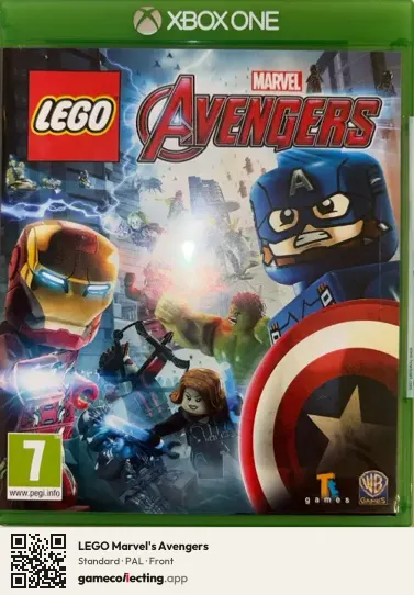 LEGO Marvel's Avengers Xbox One, PAL box front