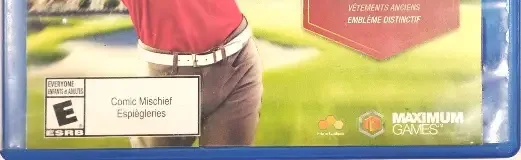 The Golf Club 2, the ESRB box on its front