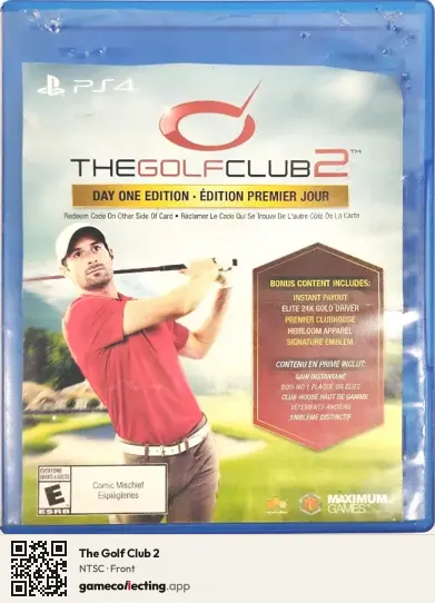 The Golf Club 2 PlayStation 4, NTSC box front