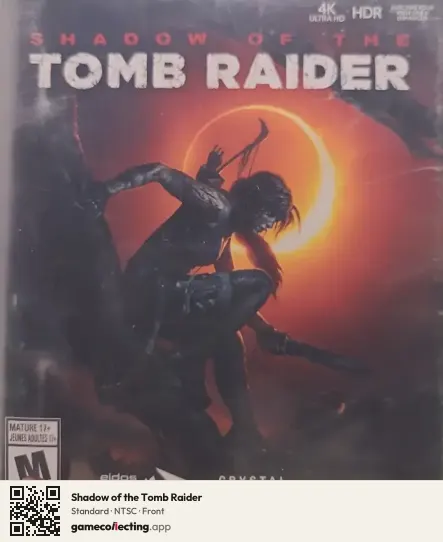 Shadow of the Tomb Raider Xbox One, NTSC box front