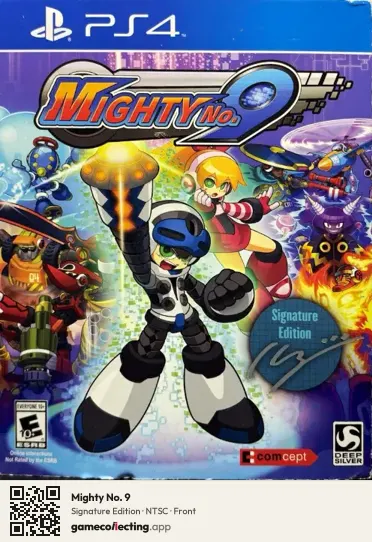 Mighty No. 9 PlayStation 4, NTSC box front