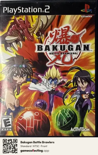 Bakugan Battle Brawlers PlayStation 2, NTSC box front
