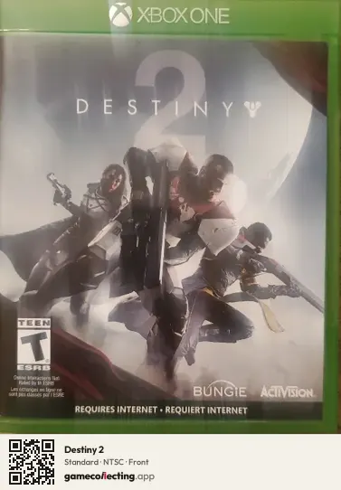 Destiny 2 Xbox One, NTSC box front