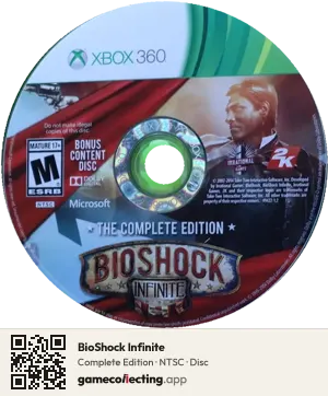BioShock Infinite Xbox 360, NTSC disc