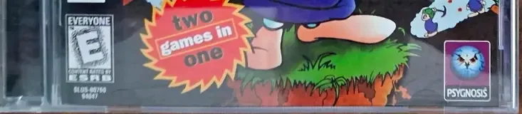 Lemmings & Oh No! More Lemmings, the ESRB box on its front