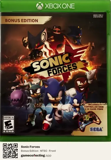 Sonic Forces Xbox One, NTSC box front