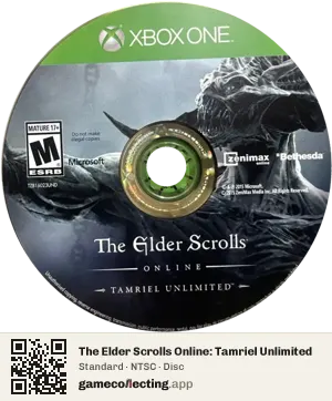 The Elder Scrolls Online: Tamriel Unlimited Xbox One, NTSC disc