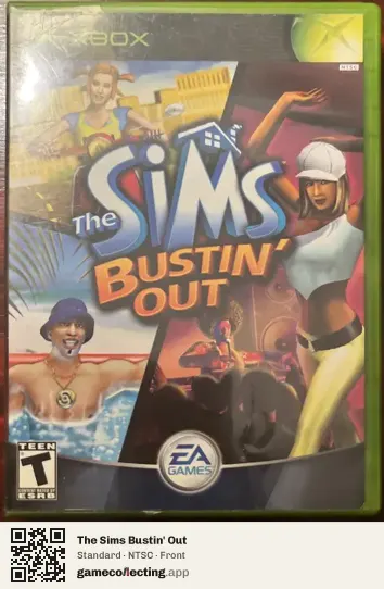 The Sims Bustin' Out Xbox, NTSC box front