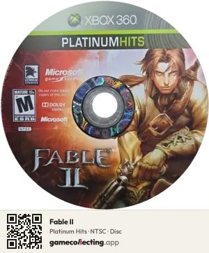 Fable II Xbox 360, NTSC disc